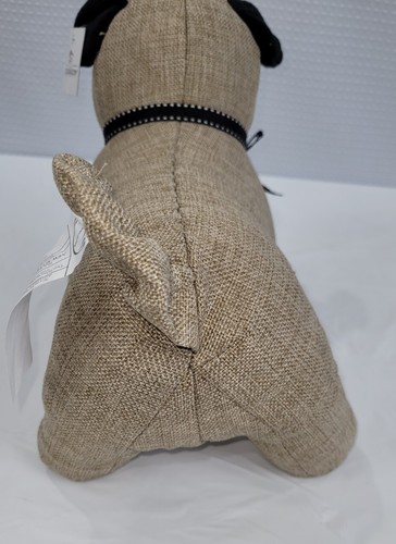 Pug Fabric Weighted Door Stop IH Casadecor with Tags 11" x 9" - Picture 5 of 9