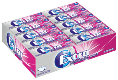 Multipack: 30x Wrigley's EXTRA  Professional White Bubblemint á 10 Dragees