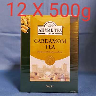 12 x 500 g  Schwarztee mit Kardamom TEA AHMAD LONDON Tee No. 1 