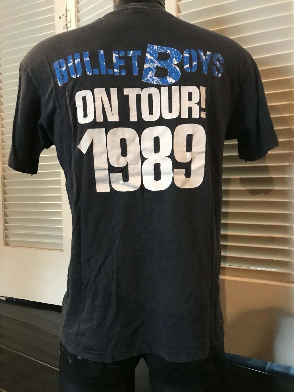 Vintage 1989 Bullet Boys Tour Shirt Size Medium Rock Metal Poison Ratt Crue Dio image 2