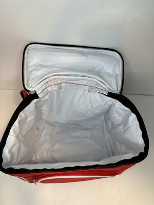 Loacker wafer cookie red white backpack promo item Loacker Wafer Cookie Red White Cooler Bag RARE Promo Item | eBay main image 4