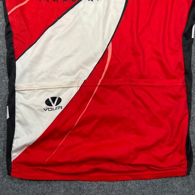 Maillot Cyclisme Voler Vintage Homme Rouge – Manches Courtes, Demi-fermeture éclair