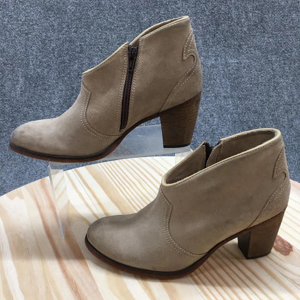 Botas Johnston And Murphy para Mujer 7 M Informales Tacones con Cremallera Lateral Botín al Tobillo Marrón Foto 4 de 4