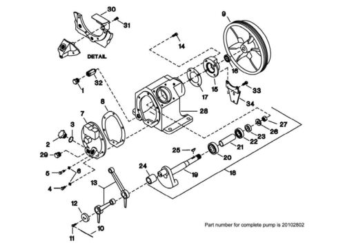 2340 Model Ingersoll Rand compatible Crank Case Cover Shaft End 37127032 - Afbeelding 1 van 1