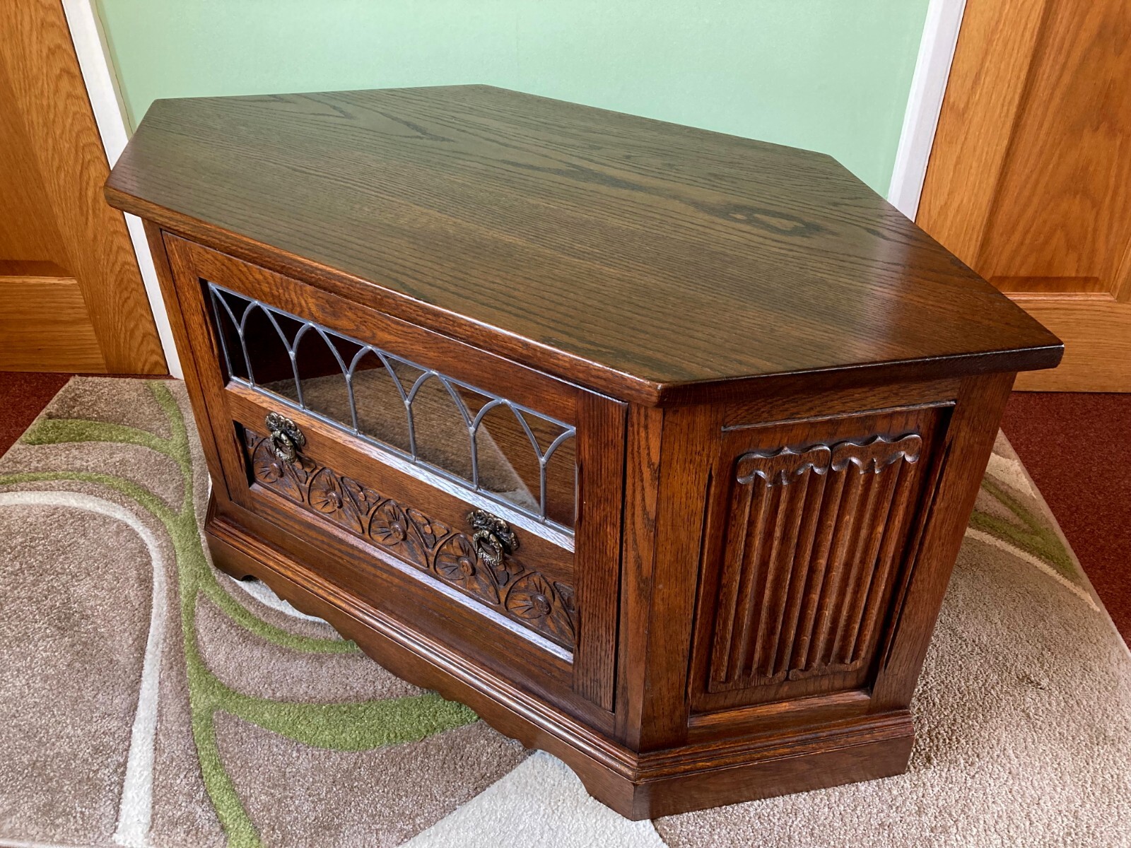 An Old Charm TV / Stand with Drawer in Light Oak colour model