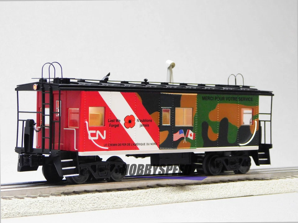 LIONEL CANADIAN NATIONAL VETERANS BAY WINDOW CABOOSE O GAUGE train 2226790 NEW - Image 2 of 4