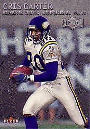 2000 Metal Football Card #127 Cris Carter