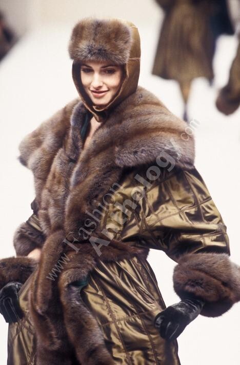F/W 1995 Fendi by Karl Lagerfeld Leather & Silk Reversible Fur