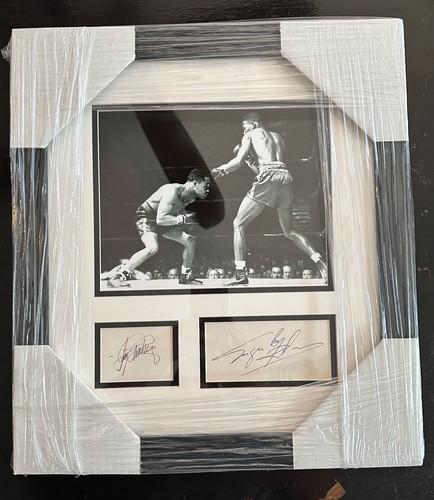 SUGAR RAY ROBINSON VS HENRY ARMSTRONG DUAL SIGNED-JSA AUTHENTICATED - BEAUTIFUL - Picture 2 of 8