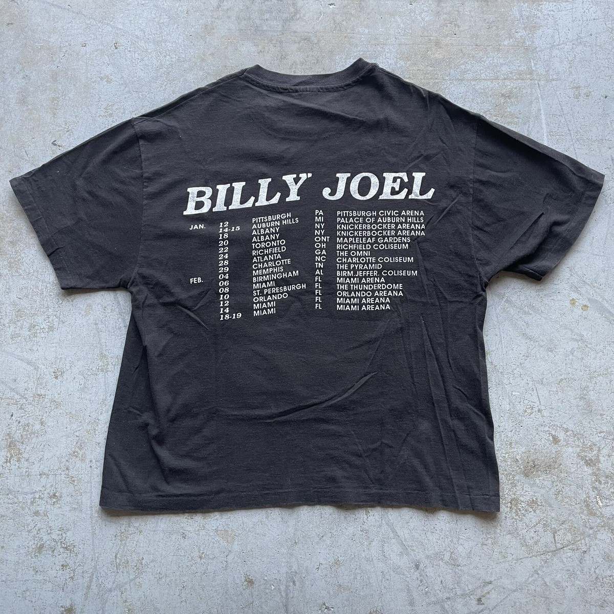 Vintage 1993 Billy Joel River of Dreams Tour T-shirt | eBay