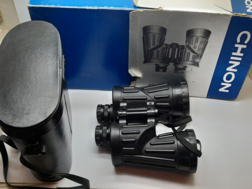 Very Rare Chinon Super Marine 10x50 Zeiss quality rubber armored binoculars +box