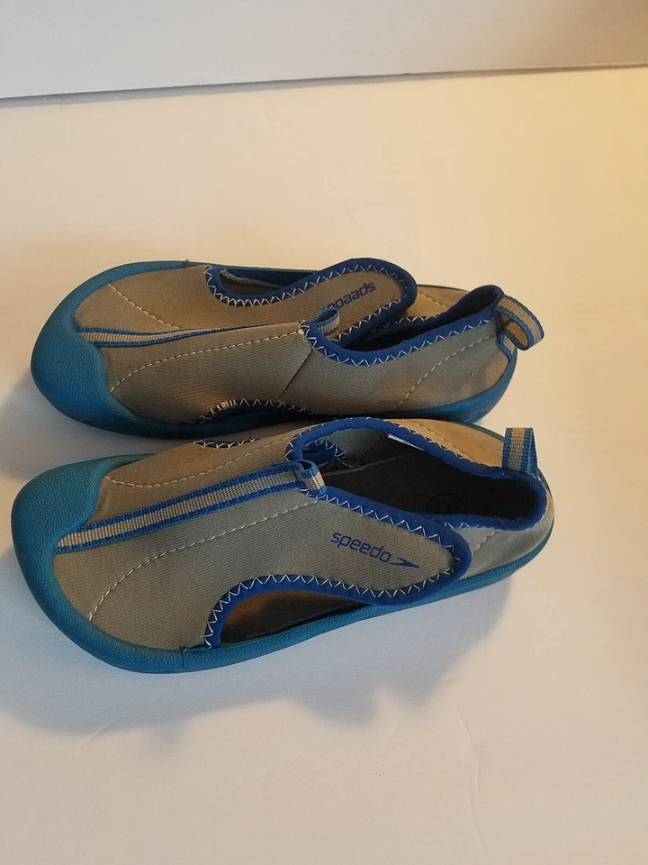Speedo Niños Zapatos de Agua Talla XL 11/12 Gris Azul Playa Vacaciones Natación Activo D Foto 2 de 4