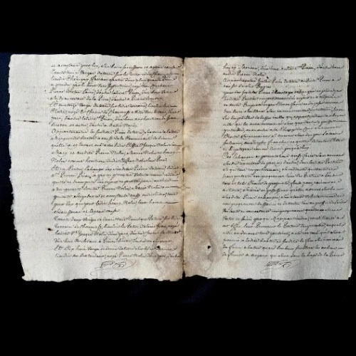 1761 STAMPED PAPER DOCUMENT 4 pages - Image 3 of 4