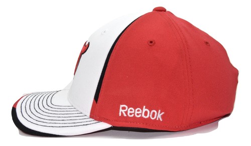 New Jersey Devils Reebok MO75Z NHL Team Logo Stretch Fit Hockey Cap Hat L/XL - Picture 6 of 6