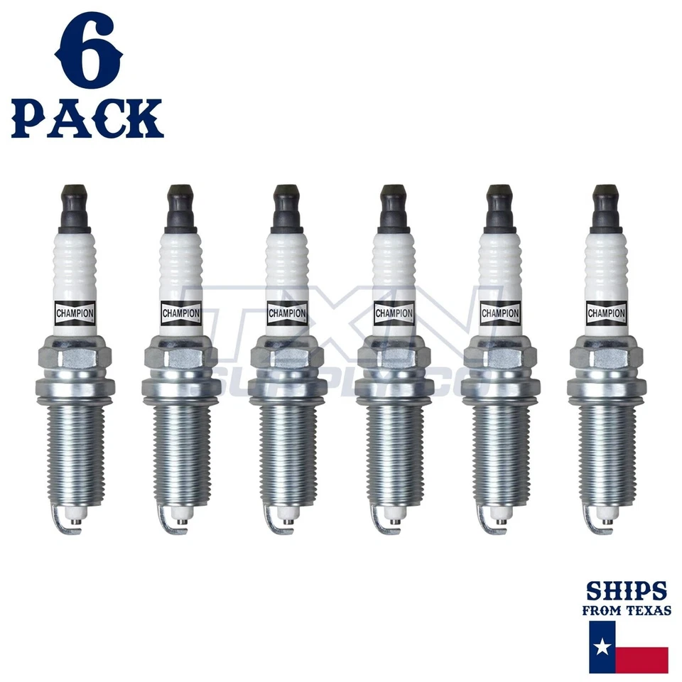 6 Pack Champion Copper Plus Spark Plugs for 2012-2021 Nissan NV3500 4.0L V6 - Image 2 of 3