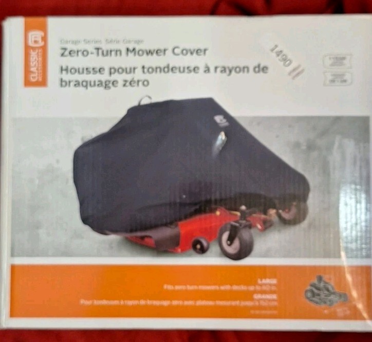 Classic Accessories Zero-Turn Lawn Mower Cover Up To 60” Deck, New