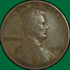 1909 Lincoln Wheat Cent Fine F Coin #41859