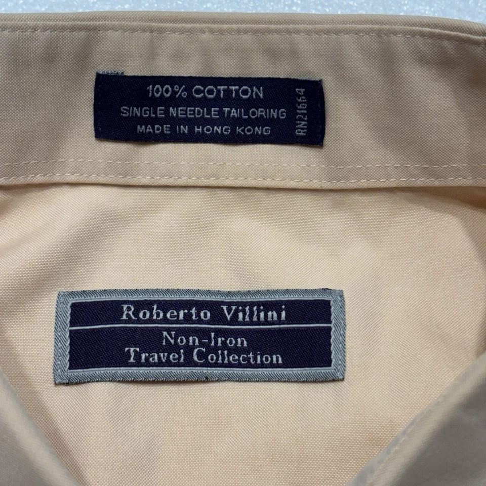 Roberto Villini Viaje No Plancha Talla: M 16 32/33 Hombre Manga Larga (An x L) 25x30 Foto 3 de 4