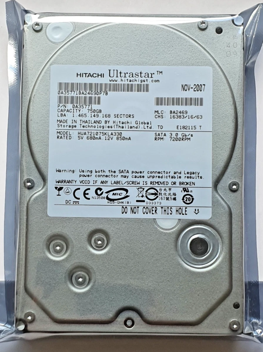 SATA III 750 GB Hitachi Internal Hard Disk Drives for sale | eBay