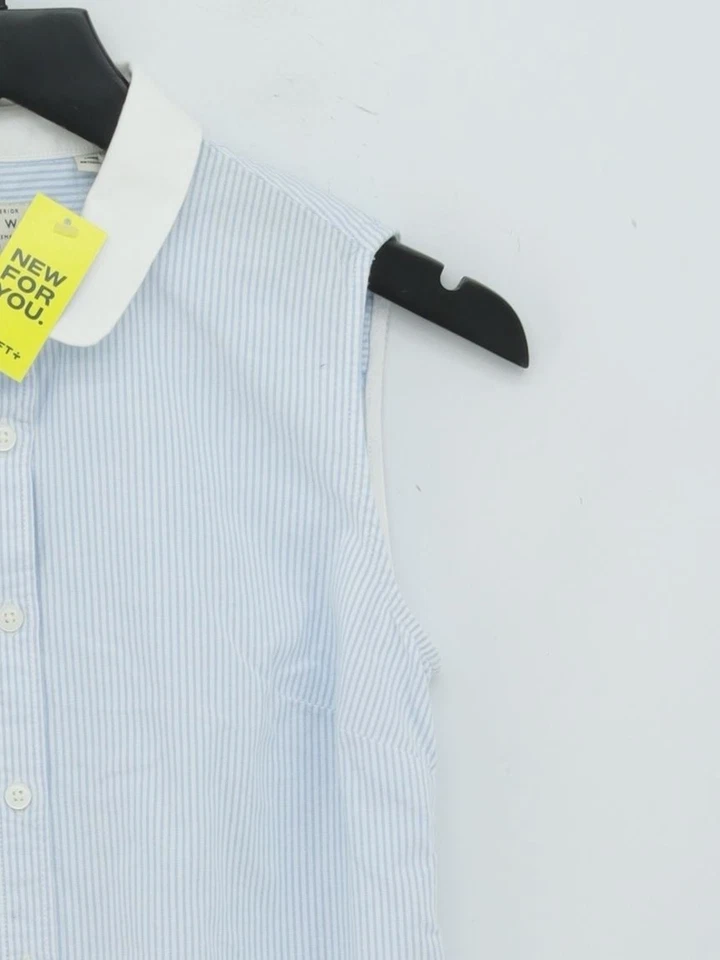 Jack Wills Women's Shirt UK 10 Blue 100% Cotton Basic - Image 4 of 4