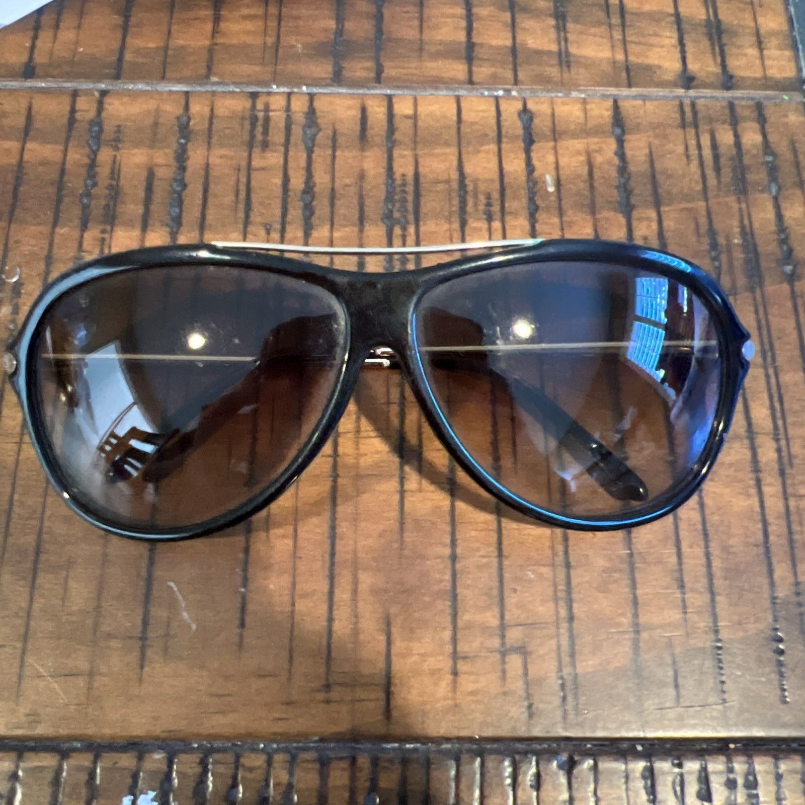 OCCHIALI DA SOLE YVES SAINT LAURENT YSL 2354 S AQT CC? MARRONE e oro AUTENTICO