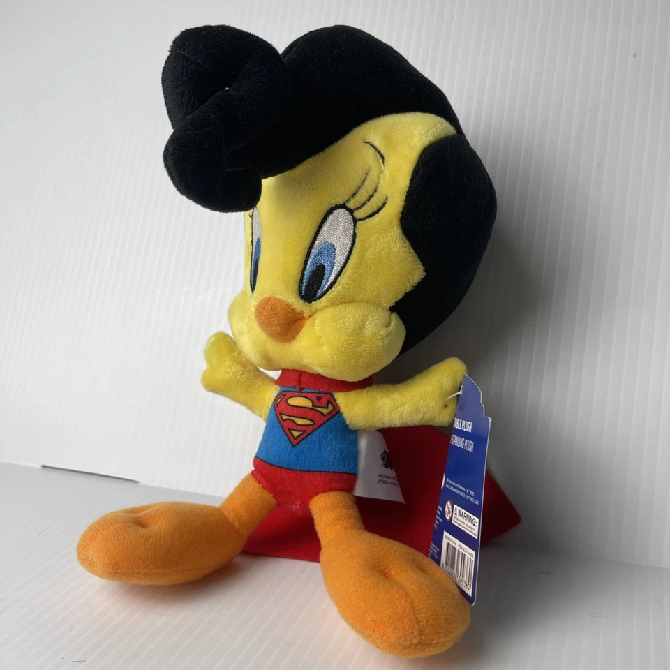 Juguete de peluche con etiqueta Warner Bros Looney Tunes Piolín como Superman 22 cm Foto 2 de 4