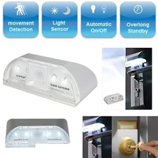 Keyhole Motion Sensor Light PIR LED Battery Operated Wireless Door Lock Lamp TKL