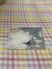 Vintage Swissair Convair 990 Coronado Advertising Brochure