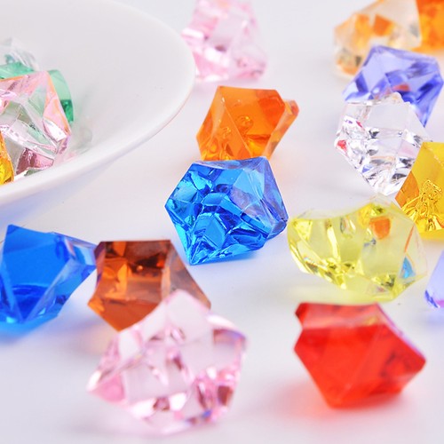 500 Pcs/Pack Acrylic Emulation Beads Craft Assorted Clear - Picture 6 of 11