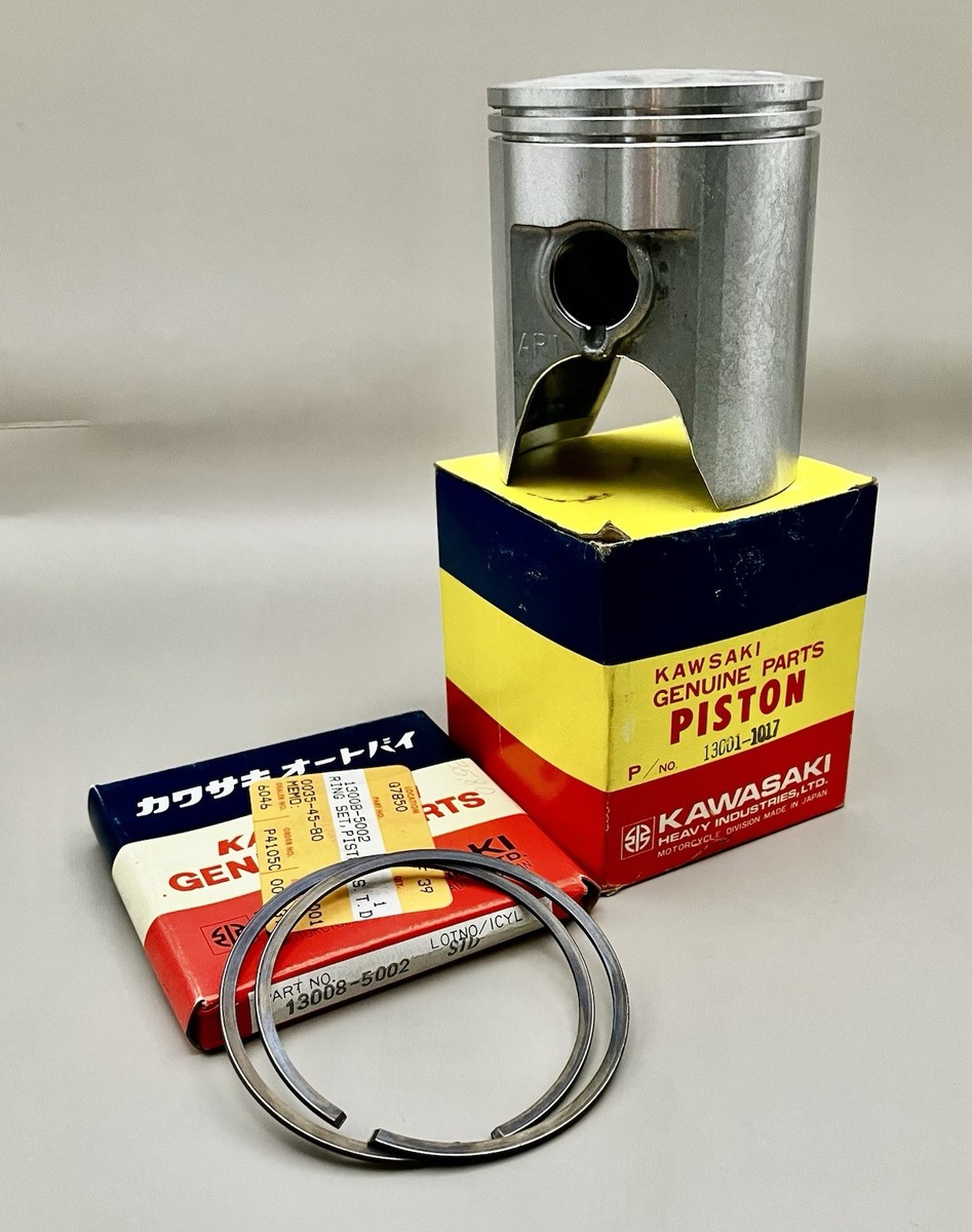 K★★★  Genuine New 1977-1978 Kawasaki KE250 B1 B2 STD Piston, Rings