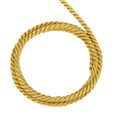 Twisted Cord Trim 11 Yard 3.5mm 3-Ply Twine Braided Rope Thread Deep Gold