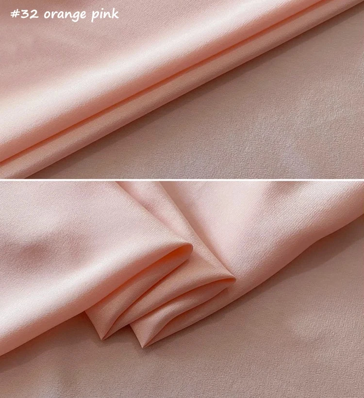 55'' Wide 16 Momme Crepe Silk Fabric CDC Solid Pure Nature Silk Crepe De Chine - Image 4 of 4