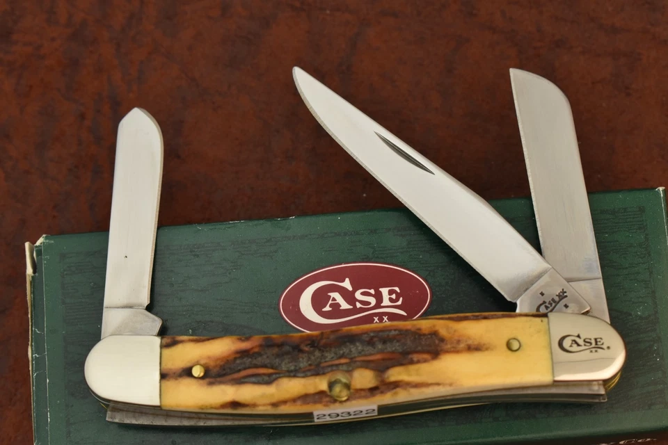 CUCHILLO CASE XX USA 3 PUNTOS 2017 HERMOSO CIERVO TOSTADO 5318 SS 29322 Foto 2 de 4