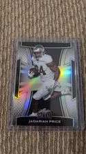 #73 Jadarian Price 2025 Leaf Metal /149 Notre Dame Silver Prismatic