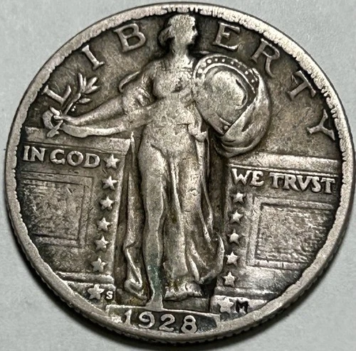 1928 Standing Liberty Quarter S Silver Circulated 25C San Francisco