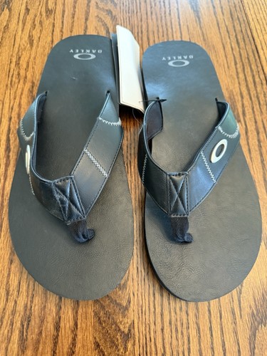 Nuevas chanclas Oakley negras para hombre talla 12 Laguna - Imagen 2 de 12