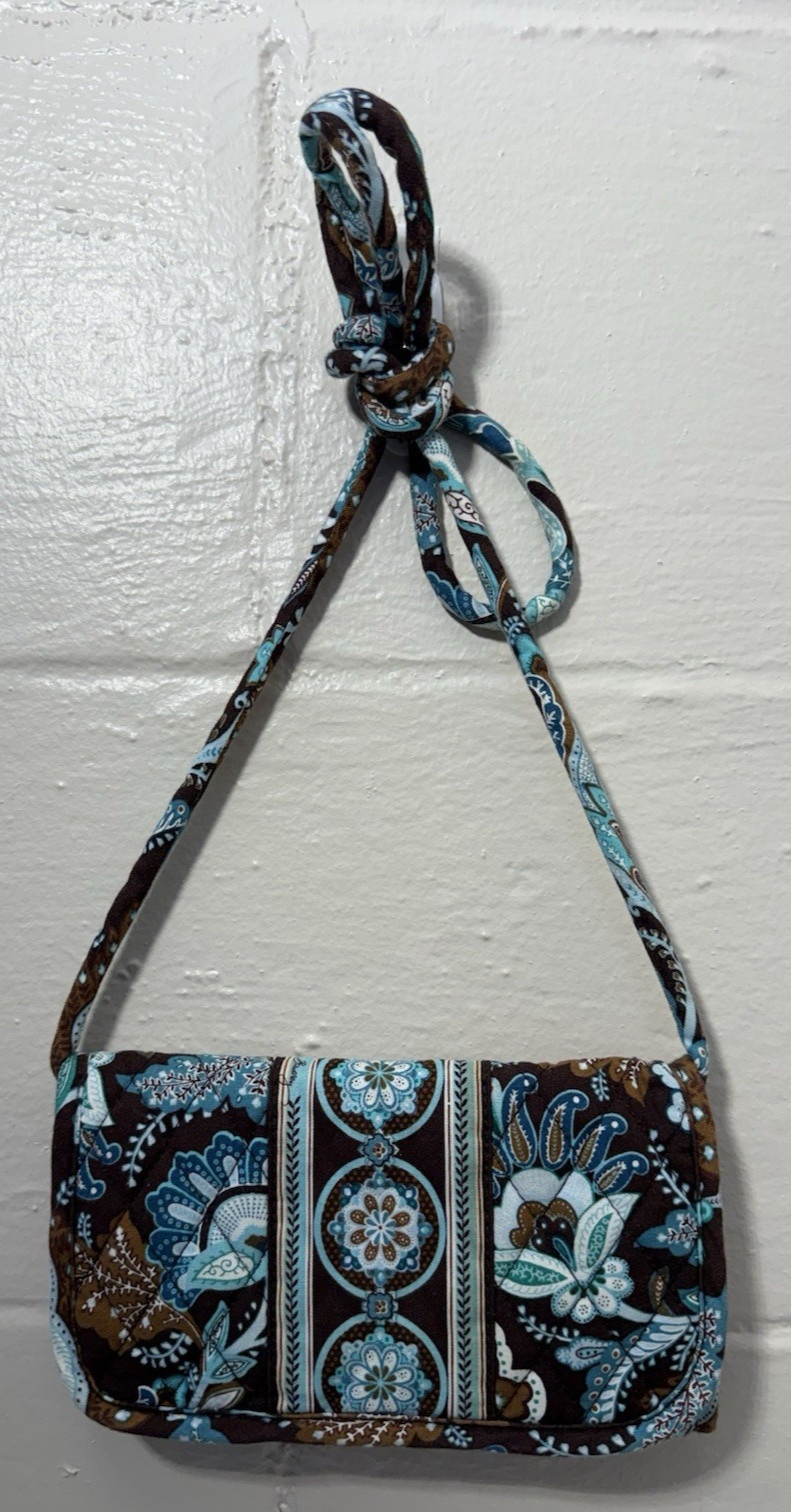 Vera Bradley Java Blue String Wallet Or Crossbody… - image 1