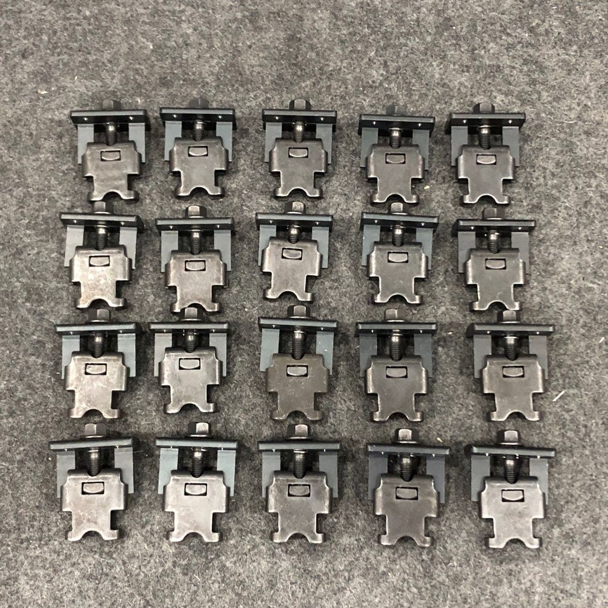 K2 SYSTEMS Solar Panel Cross Clamp Set 4000145, Dark, Case of 20