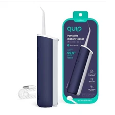 Quip Cordless Rechargeable 2-Pressure Modes Plastic Countertop Water Flosser 