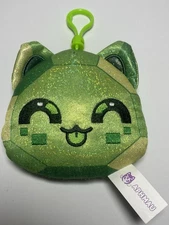 Aphmau MeeMeows Green Emerald Cat Plush Stuffed Animal Litter 2023