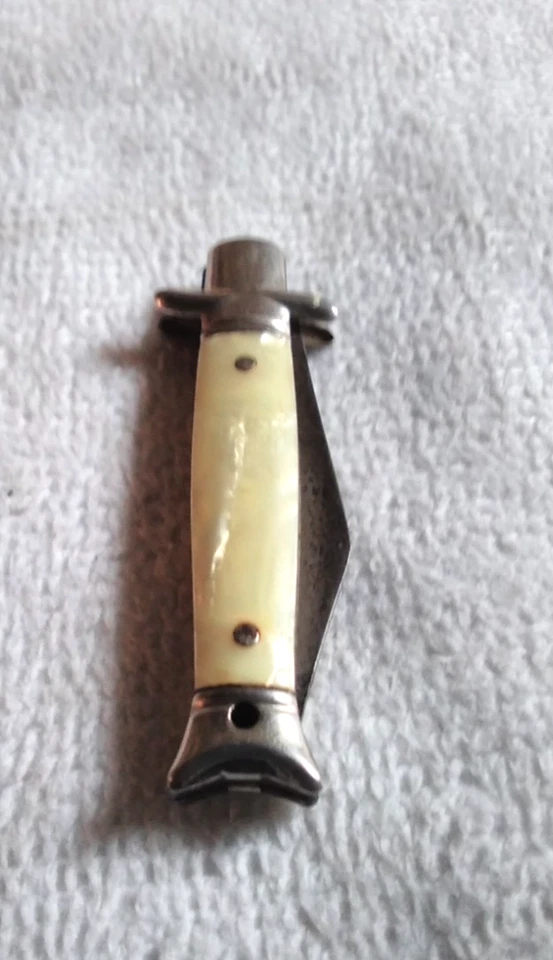 Altes kleines Taschenmesser Griff Perlmutt GR 4cm - Bild 3 von 4