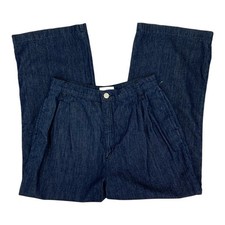 Frame Blue Denim Wide Leg Trouser Ankle Jeans Size 28 NWOT