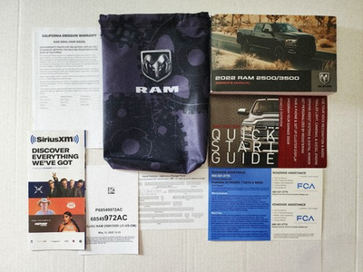 #ad 2022 Ram 2500 3500 Owner#x27;s Manual Complete Factory Set OEM $49.20