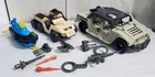 D-982 VINTAGE 1980/90'S LOT OF INCOMPLETE G.I. JOE VEHICLES-HAMMER HUMVEE, +!