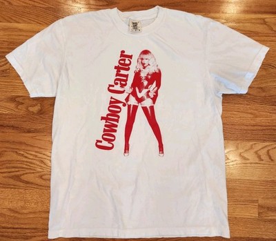 Beyonce Cowboy Carter Shirt L 2024 Comfort Colors Parkwood Entertainment White