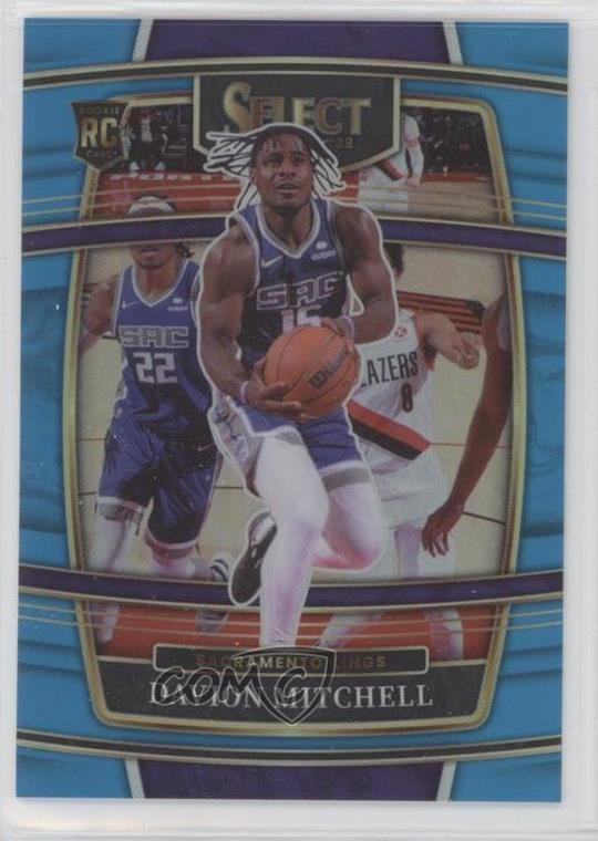 2021-22 Panini Select Concourse Light Blue Prizm 96/299 Davion Mitchell #23 05lb