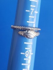 Silver Tone Wrap Around Snake Ring. Size 7.75