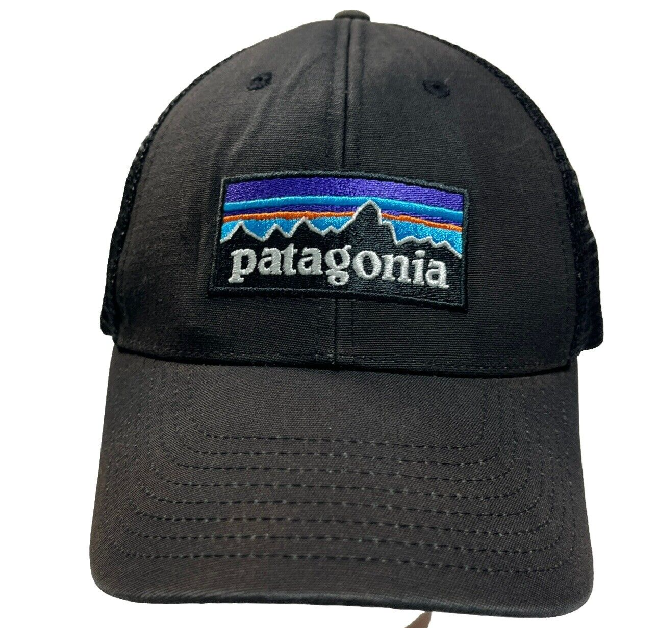 Patagonia Trucker Snapback Hat Adult Logo Baseball Cap Adjustable Black OSFA