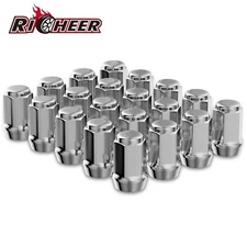 20PCS Chrome 1/2-20 Closed End Lug Nuts For Bronco Mustang Ranger YJ TJ KJ KK ZJ