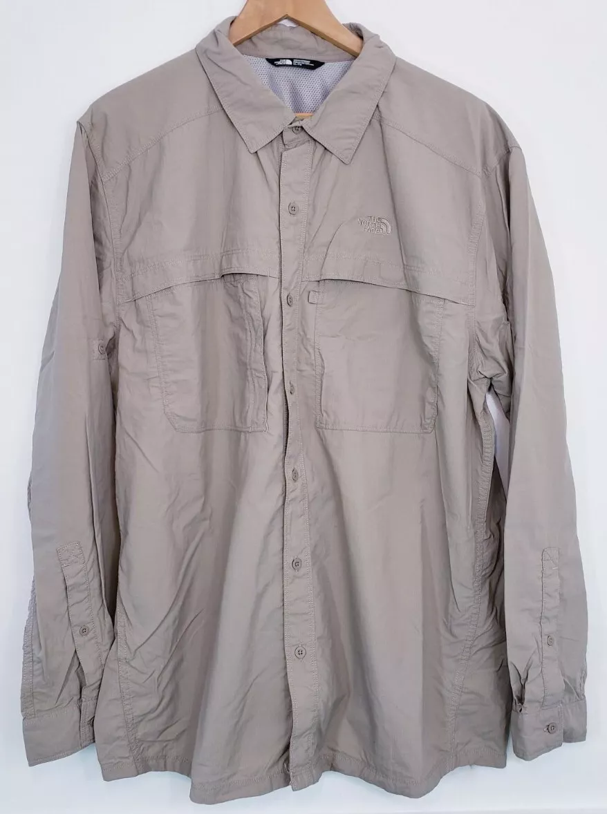 The North Face Long Sleeve Vented Nylon Fishing Hiking Outdoor Shirt Mens XL